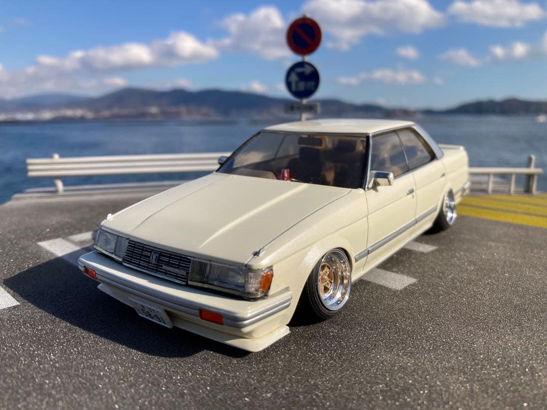 1/24 トヨタ マークII GX71 完成品 たまごパール GX71 マークⅡ タマゴパール リミテッド1/24 街道レーサー 族車 - メルカリ