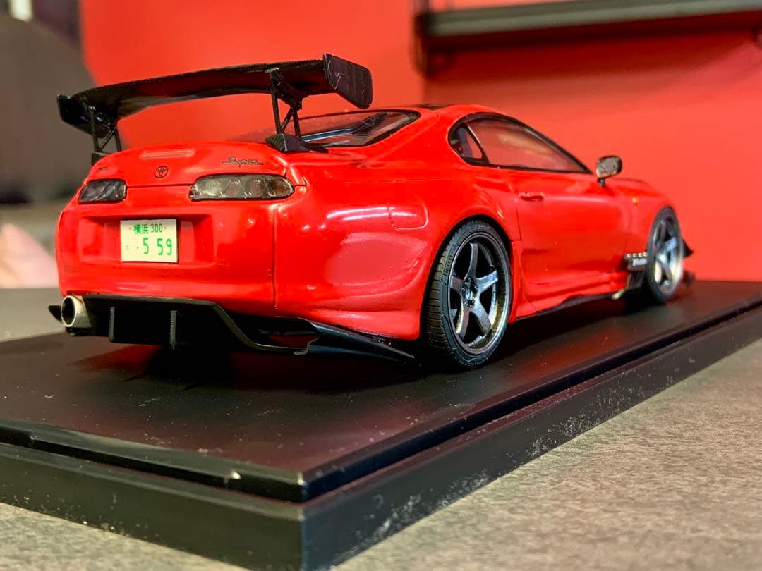 タミヤ 1/24 塗装済 完成品 トヨタ スープラ RIDOX 織戸 アドバン