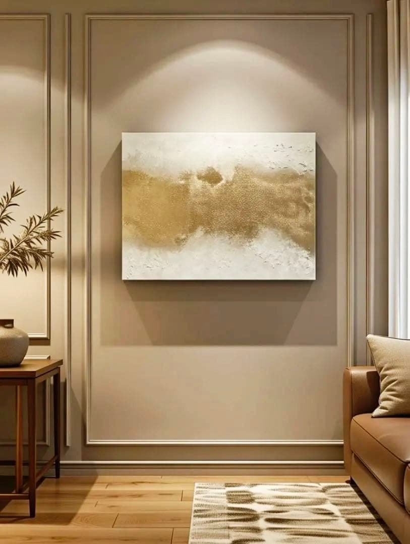 大きい絵画 803×652｜抽象画 現代アート 金 インテリア モダン 大きめ