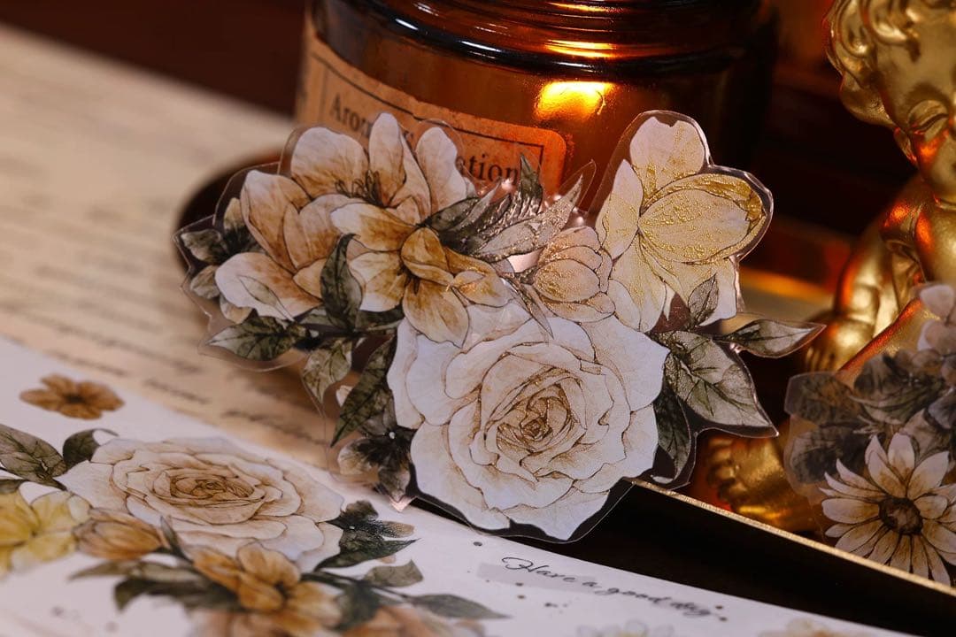 ⭐️SALE⭐️ 小白家文創《焦糖拿铁》海外マスキングテープ　マステ 【2521】