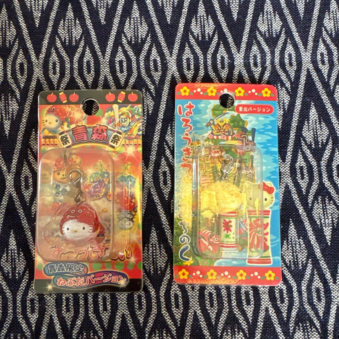 ご当地ハローキティ 東北セット　ファスナーマスコット ストラップまとめ売11個