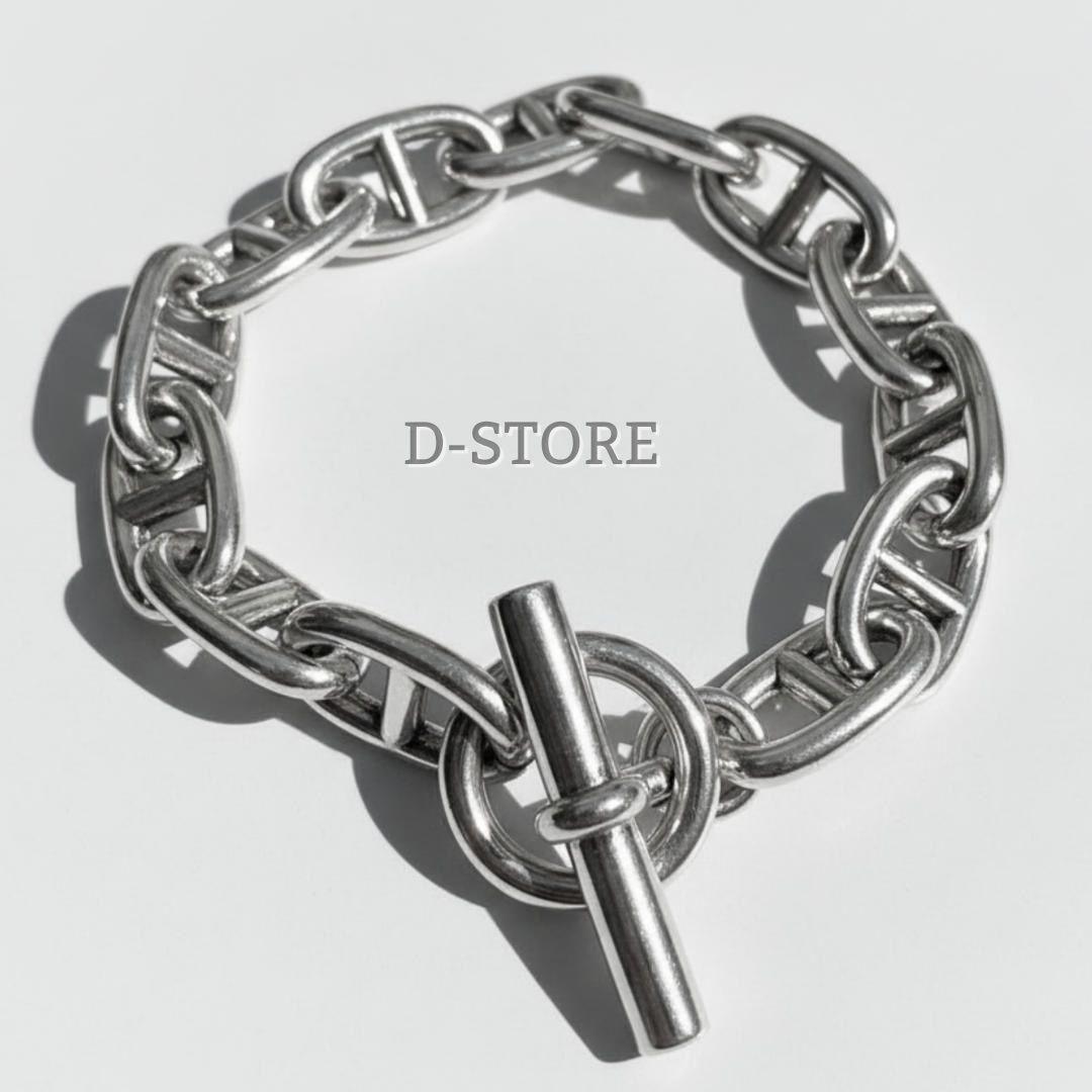 アンカーチェーン シルバー 925刻印 シェーヌダンクル ブレスレット