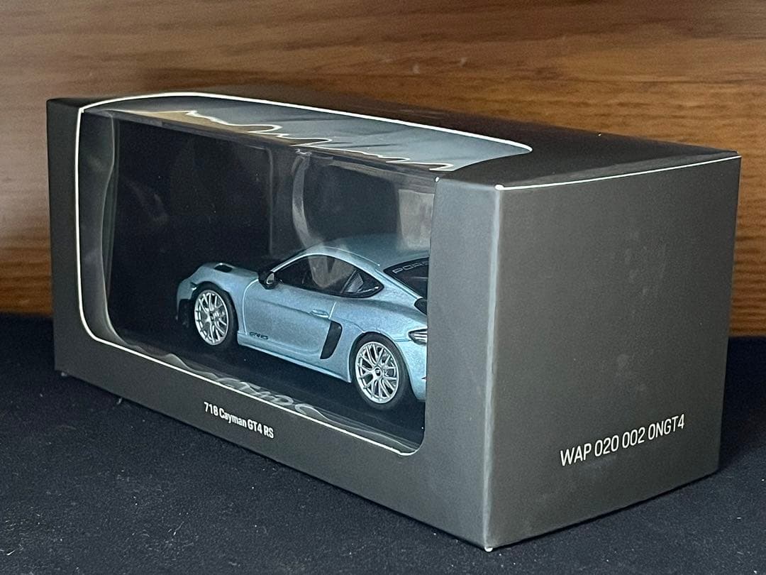 1/43 特注 ミニチャンプス ポルシェ 718 ケイマン GT4 RS ブルー