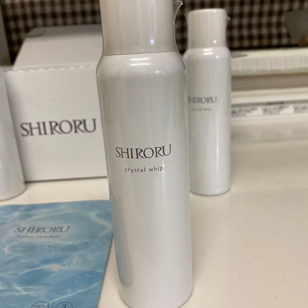 おまけ付き　SHIRORU　炭酸濃密泡洗顔クリスタルホイップ　洗顔料　6本