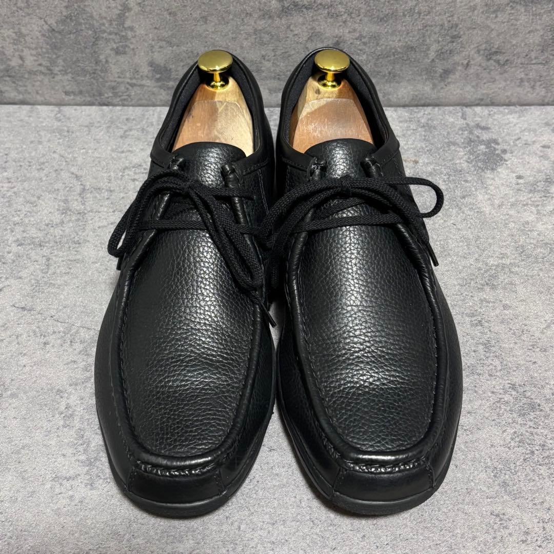 未使用級　リーガルウォーカー　レザースニーカー　シボ革　ブラック　高級　2134