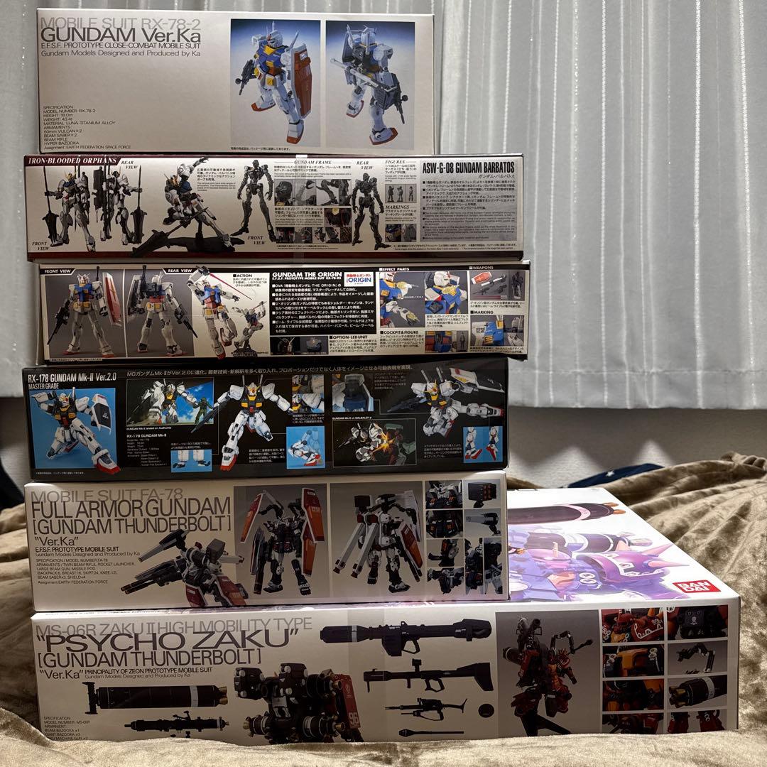 MG ガンプラセット 6種 サイコザク フルアーマーガンダム