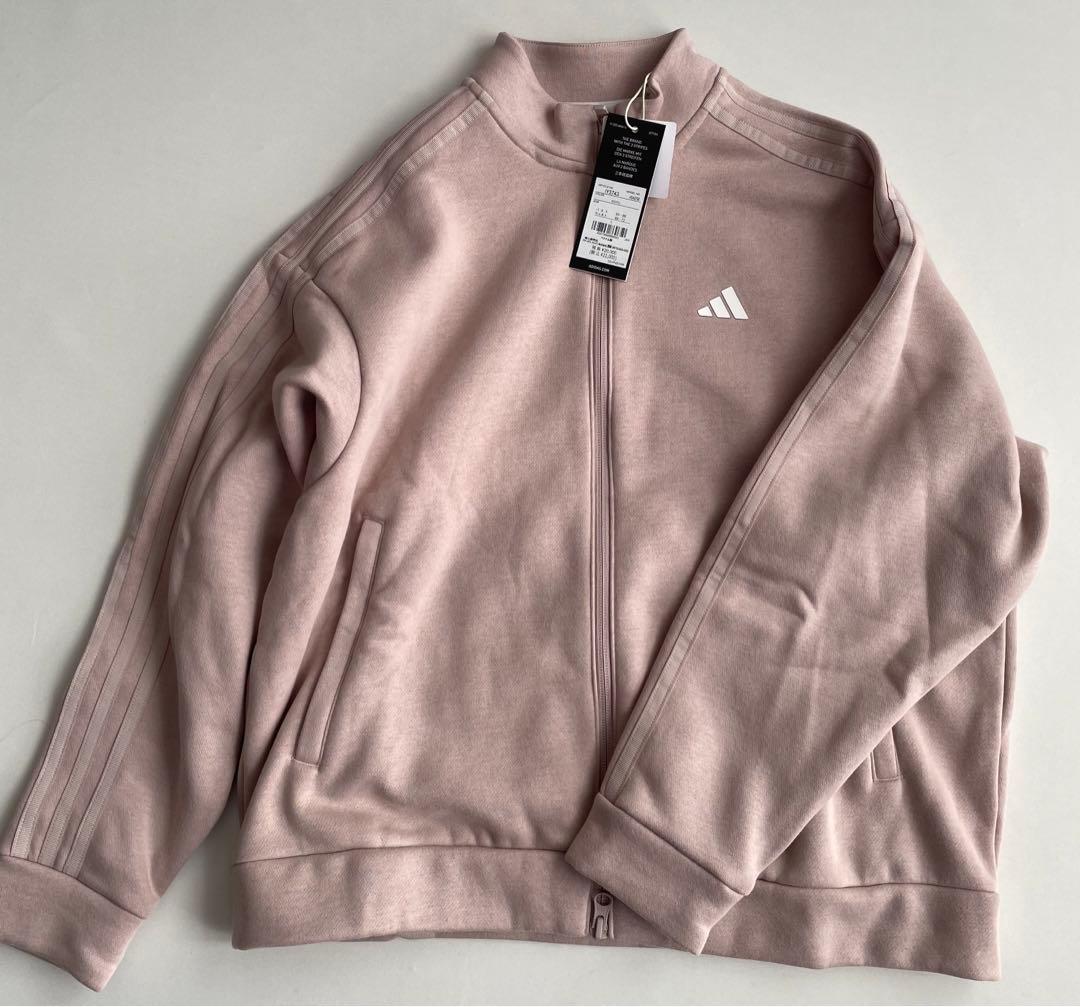 新品タグ付⛳️長袖トレーナー裏起毛セットアップ秋冬　アディダスゴルフ　スリーライン