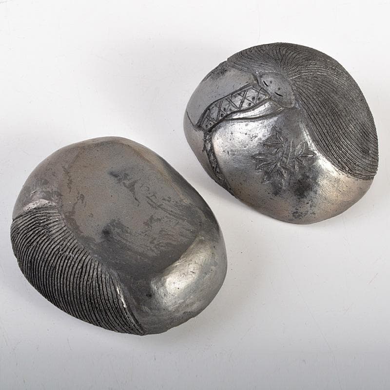 茶道具　陶磁器製　香合　在銘　共箱　V　6605