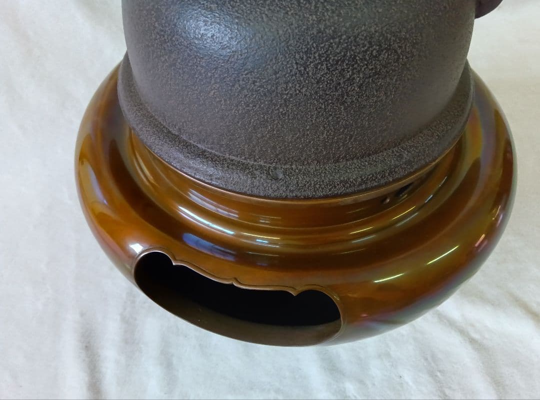 人間国宝 釜師 高橋敬典 風炉師 金谷浄雲 唐銅朝鮮風炉 茶道具