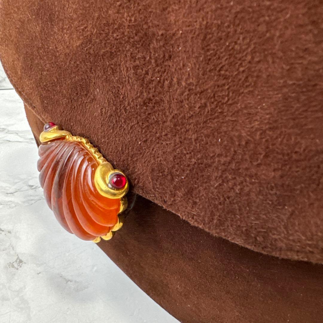 VALENTINO ヴァレンティノ イタリア製 本革 スエードレザーハンドバッグ