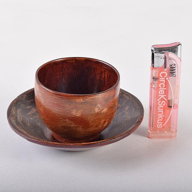 煎茶道具 足助乾漆 高山兼山作 煎茶碗四客 茶托五客 共布共