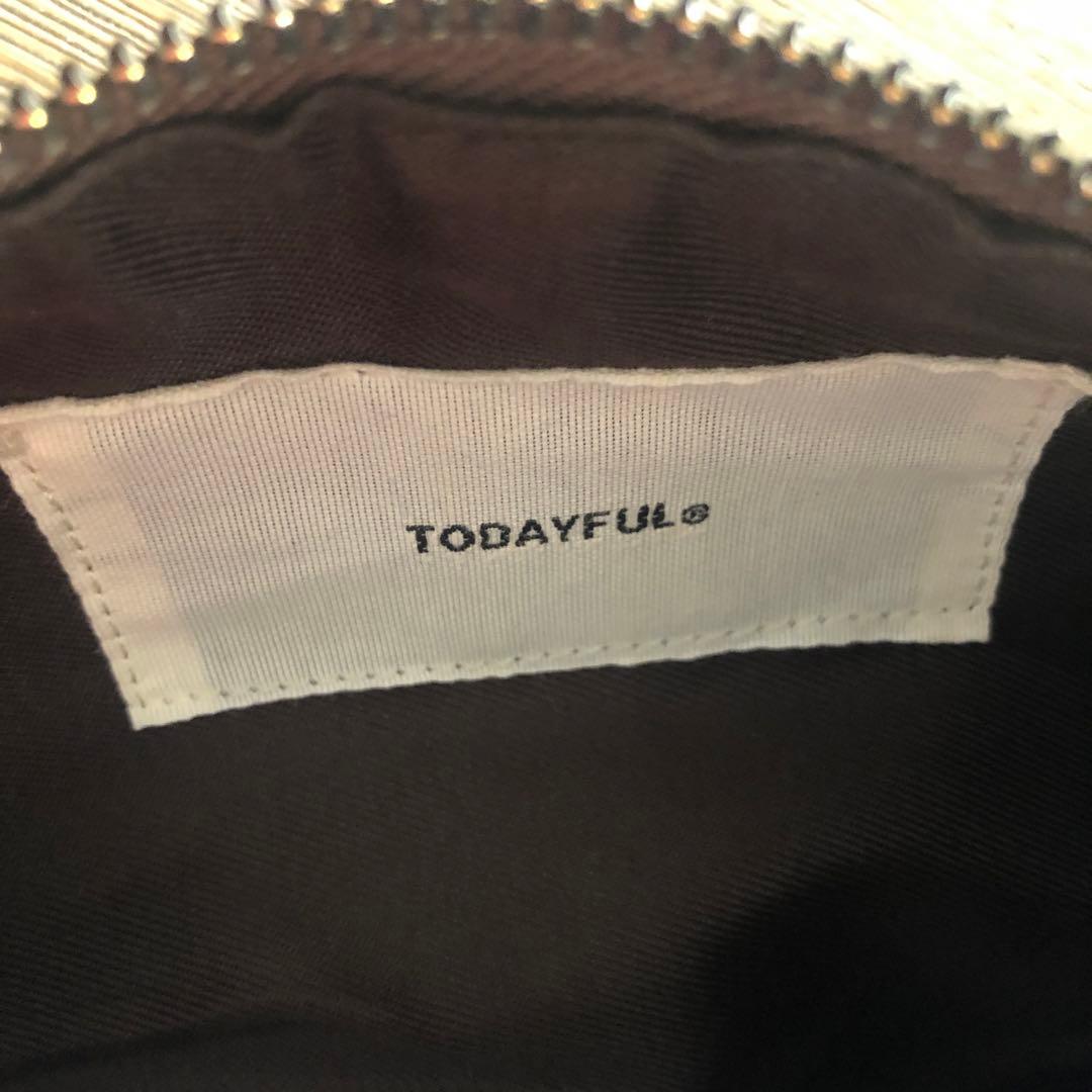 TODAYFUL Leather Wrap Bag バーガンディ