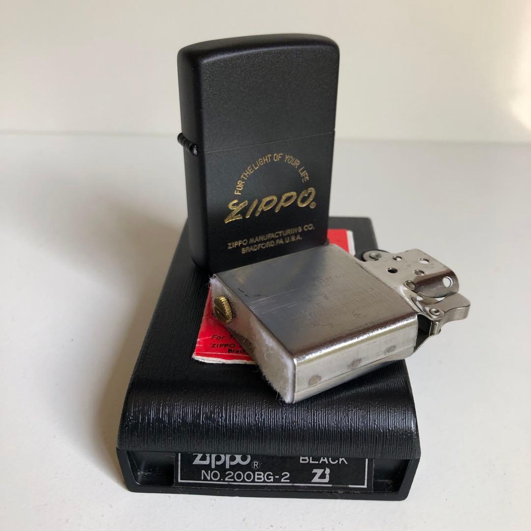 レア1982年製未使用ZIPPO イタリックロゴデザインZIPPO