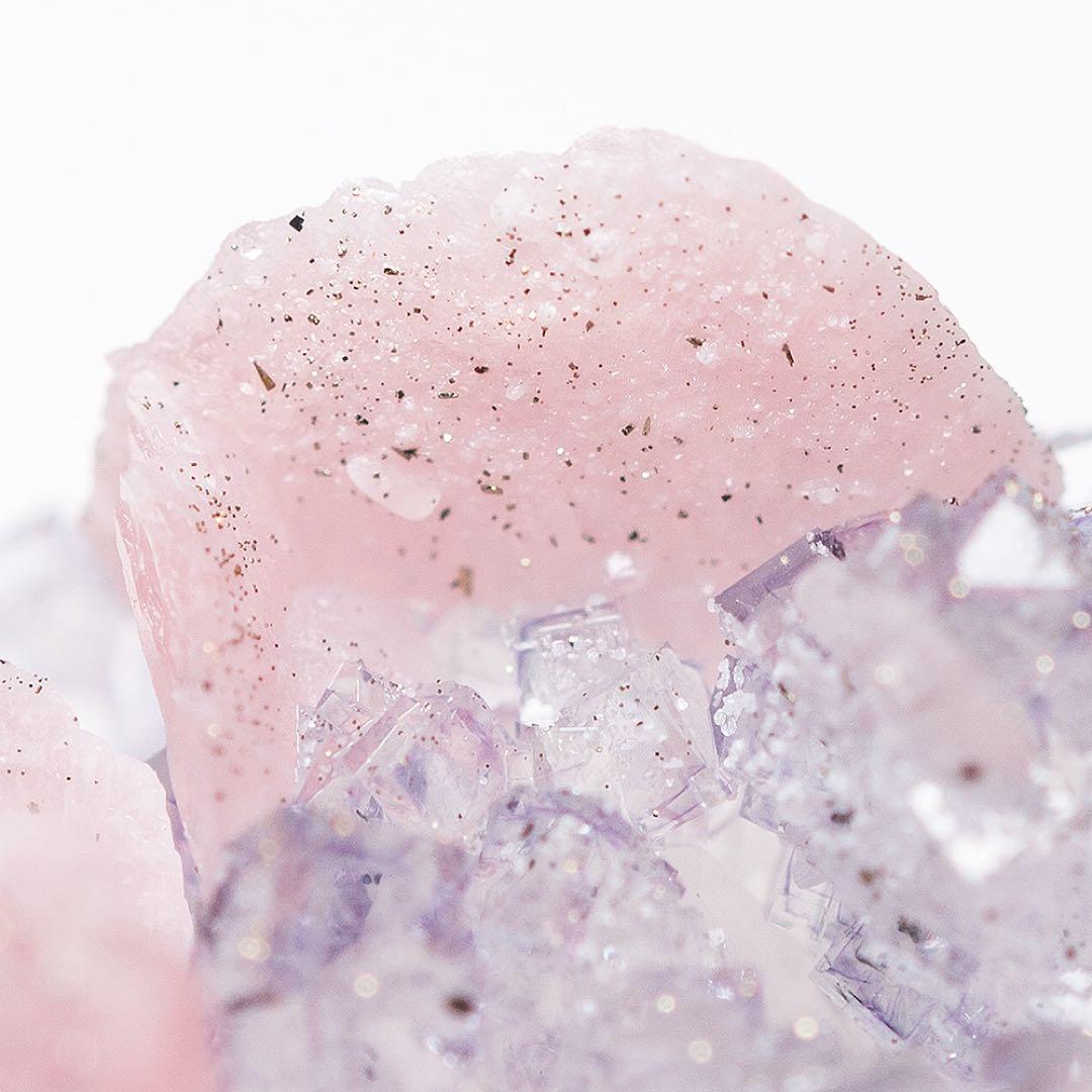 中国 ロードクロサイト フローライト 天然石 原石 鉱物標本 鉱石 蛍石