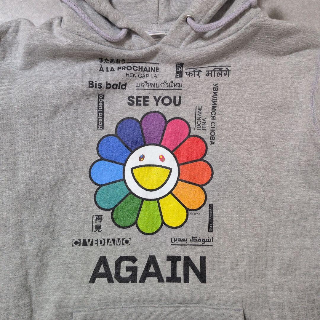 ✿ゆず✕村上隆✿AGAINパーカー グレー Mサイズ ☆新品未使用☆