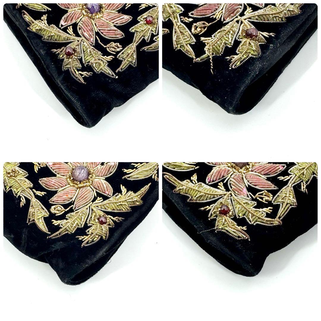 美品・超希少✨【皇室御用達】Lumy はしもと ビーズバッグ パーティー 刺繍