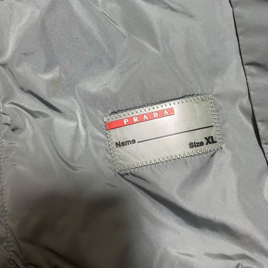 PRADA SPORT ナイロン パーカー フード付き グレー XLサイズ