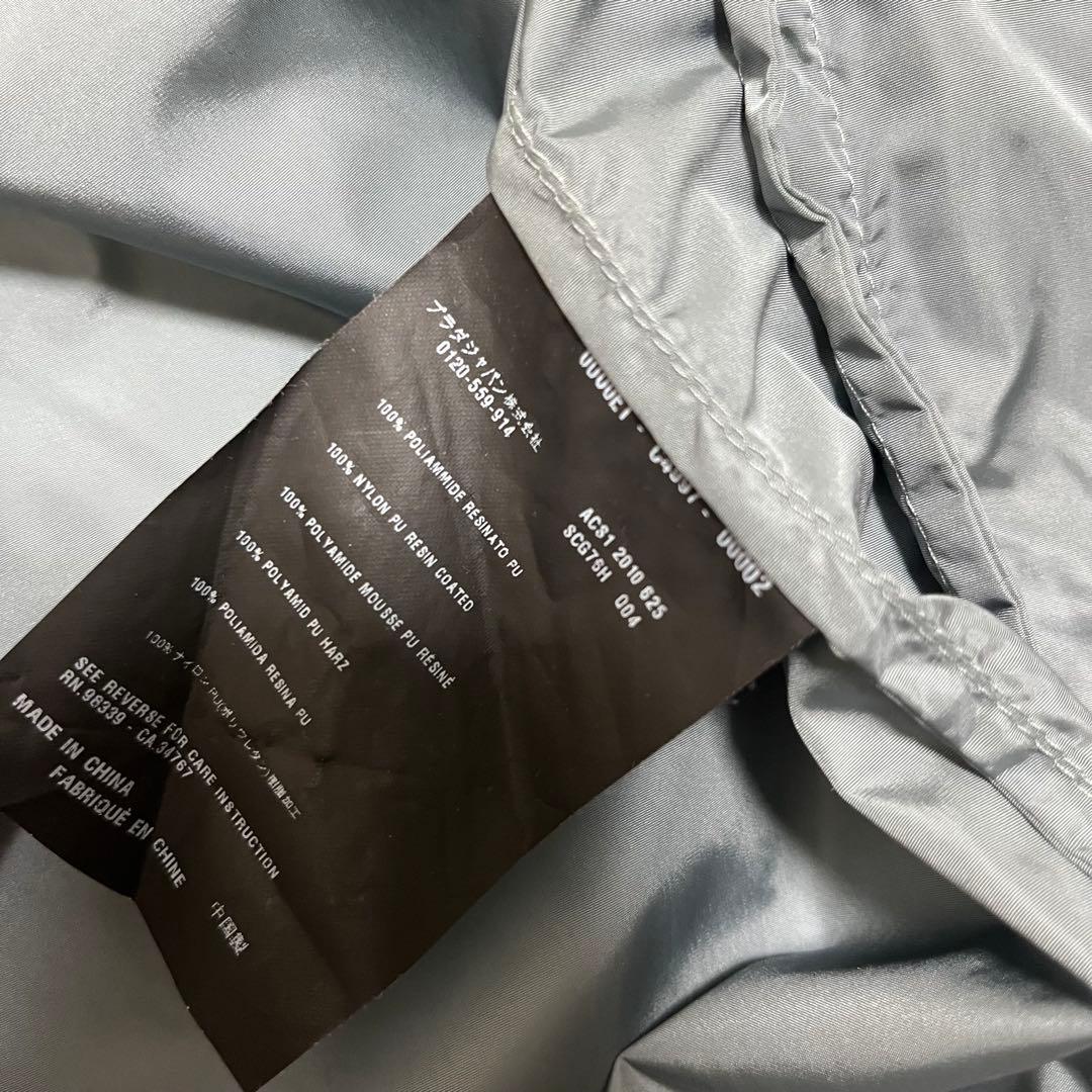 PRADA SPORT ナイロン パーカー フード付き グレー XLサイズ