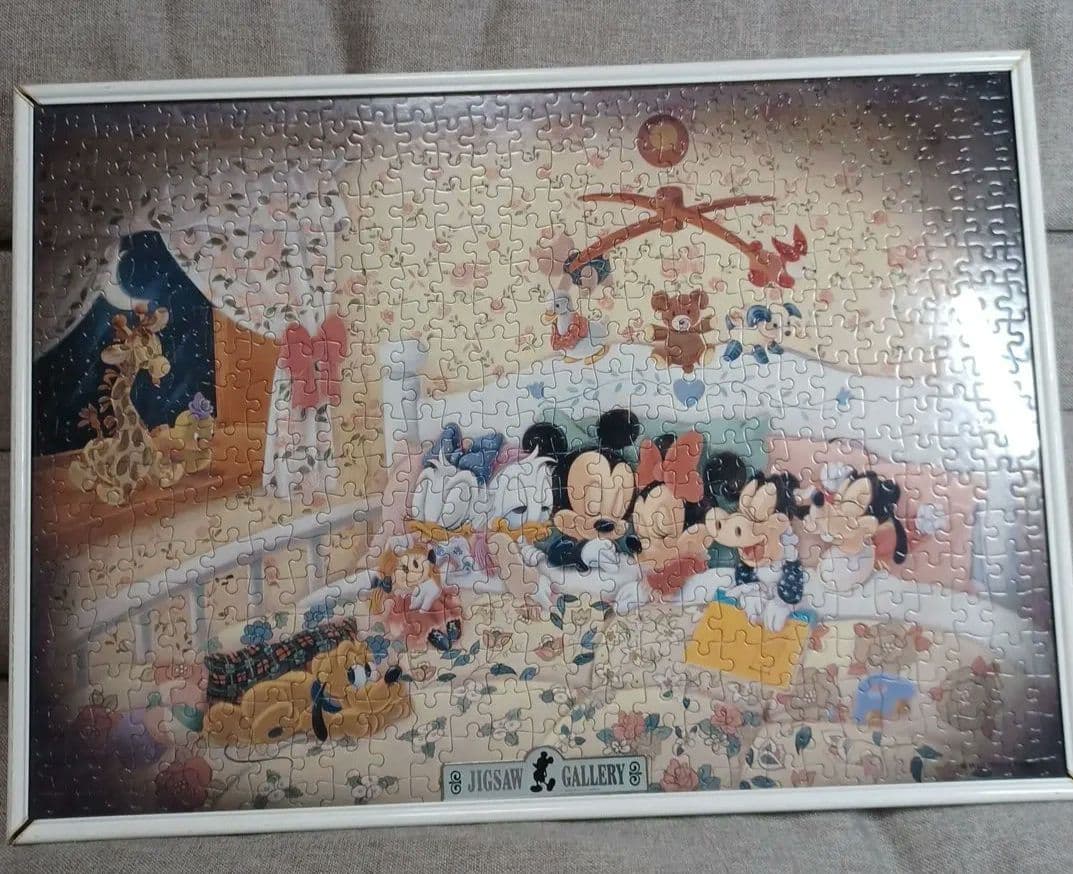ディズニー ベビー ジグソーパズル 完成品 額付き - メルカリ