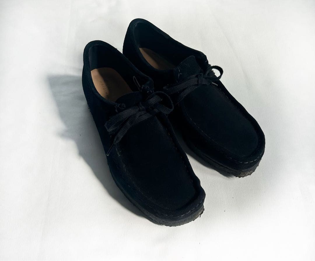 【希少・美品】ビューティー＆ユース 別注CLARKSWALLABEE NAVY