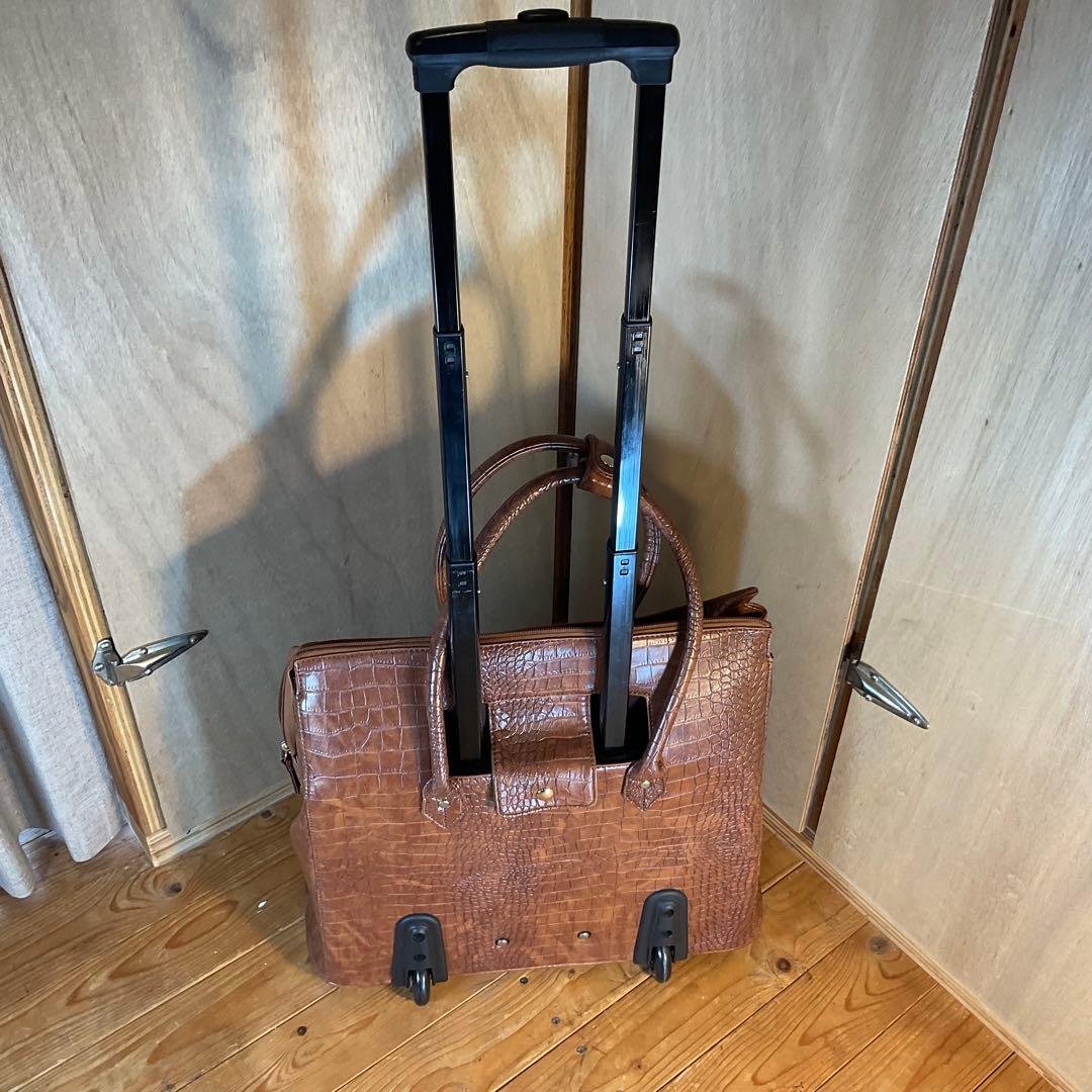 新品 未使用 COOCO クーコ キャリーカート キャリーバッグ クロコ 型