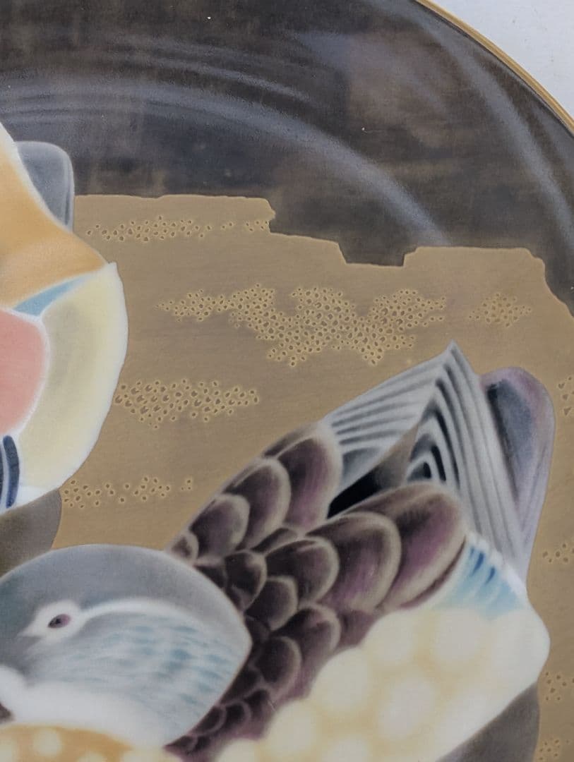 ノリタケスタジオコレクション】手描き鴨絵皿 Y.Noguchi.