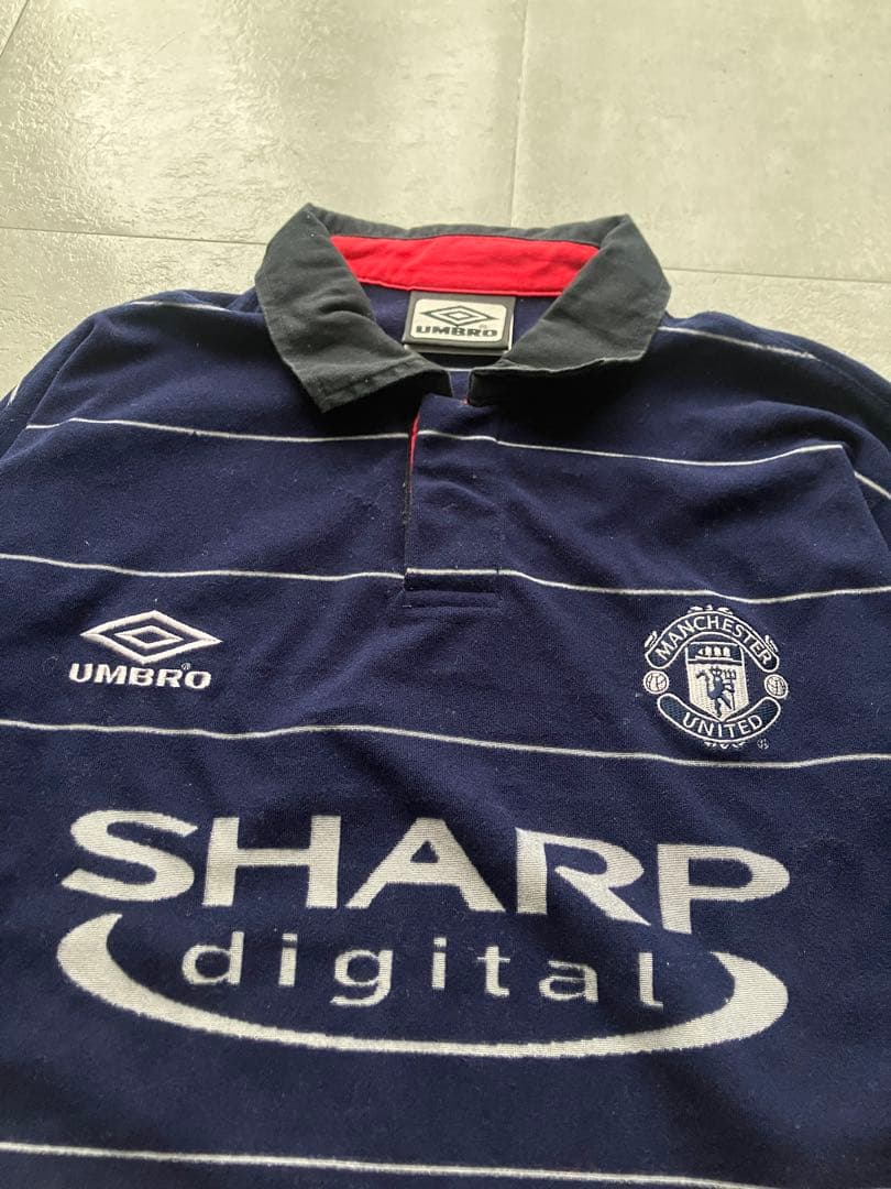 激レア 99-00 マンチェスターユナイテッド アンブロ 長袖ユニフォーム