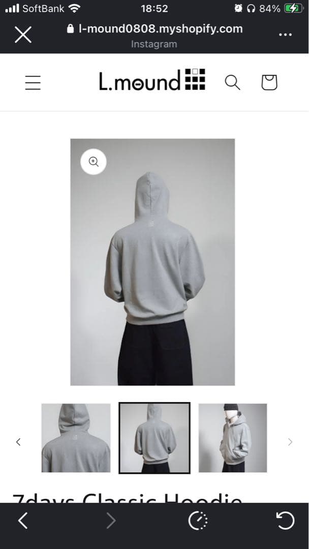 7days Classic Hoodie yuga L.mound スガ着用