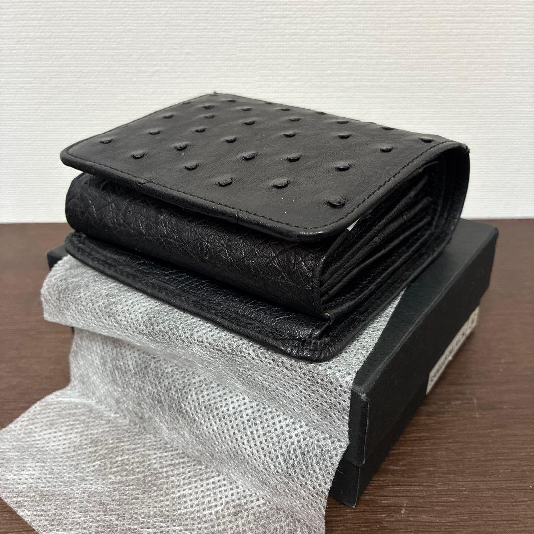 OSTRICH オーストリッチ　二つ折り財布　未使用保管品