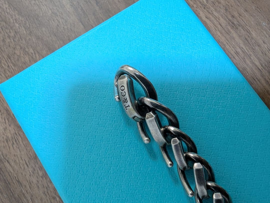 ティファニー ブレスレット フォージ ミディアム リンク　いぶし仕上げ