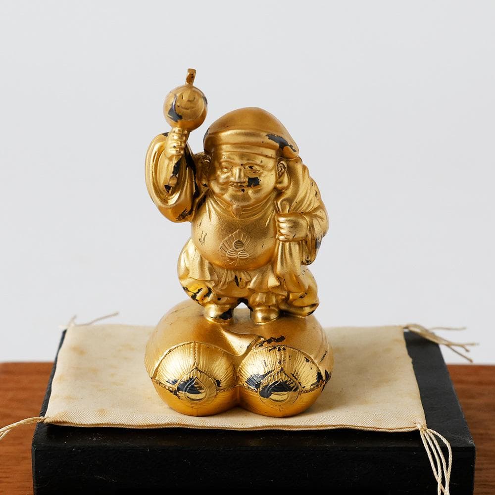 T 純銀製　銀製　大黒様　　置物　刻印有　純銀約73g