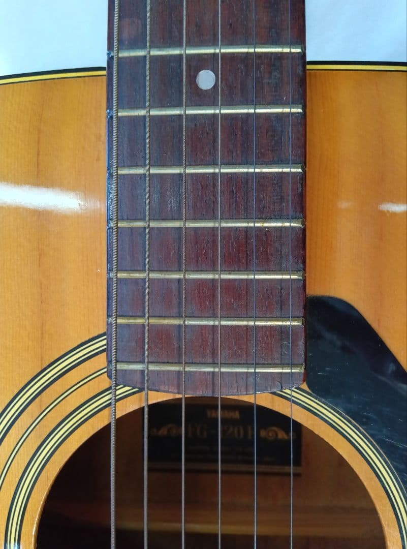 ヤマハ アコースティックギター FG-120F YAMAHA 黒ラベル カバー付