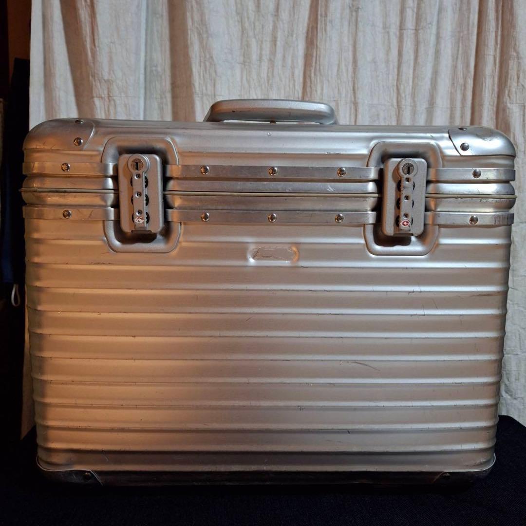 希少】 RIMOWA 929.70 2輪ローリングトロリー ビンテージ 青ロゴ 希少