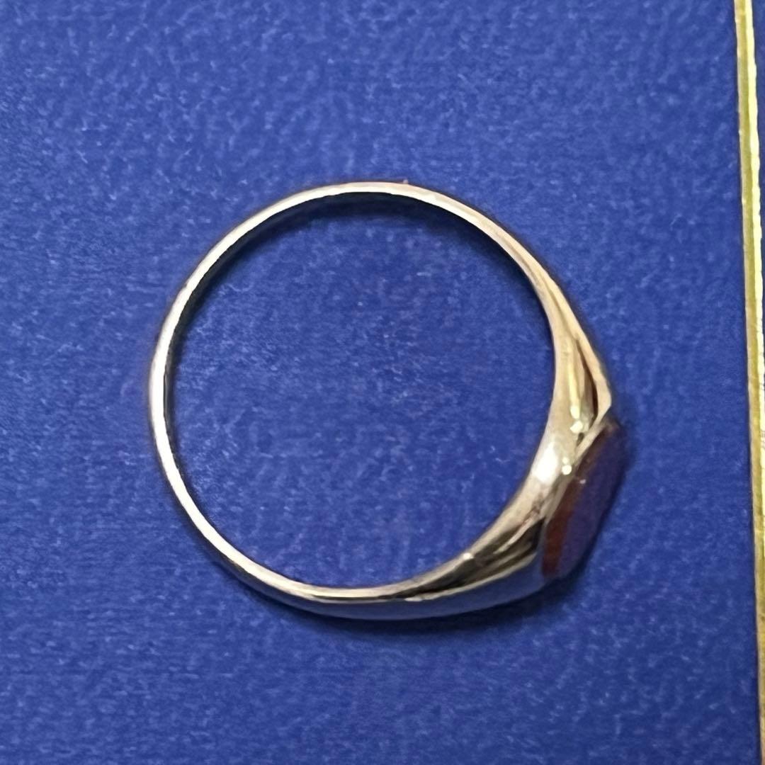 【最高級の輝き】9金 カーネリアン シグネットリング ロンドン1966年