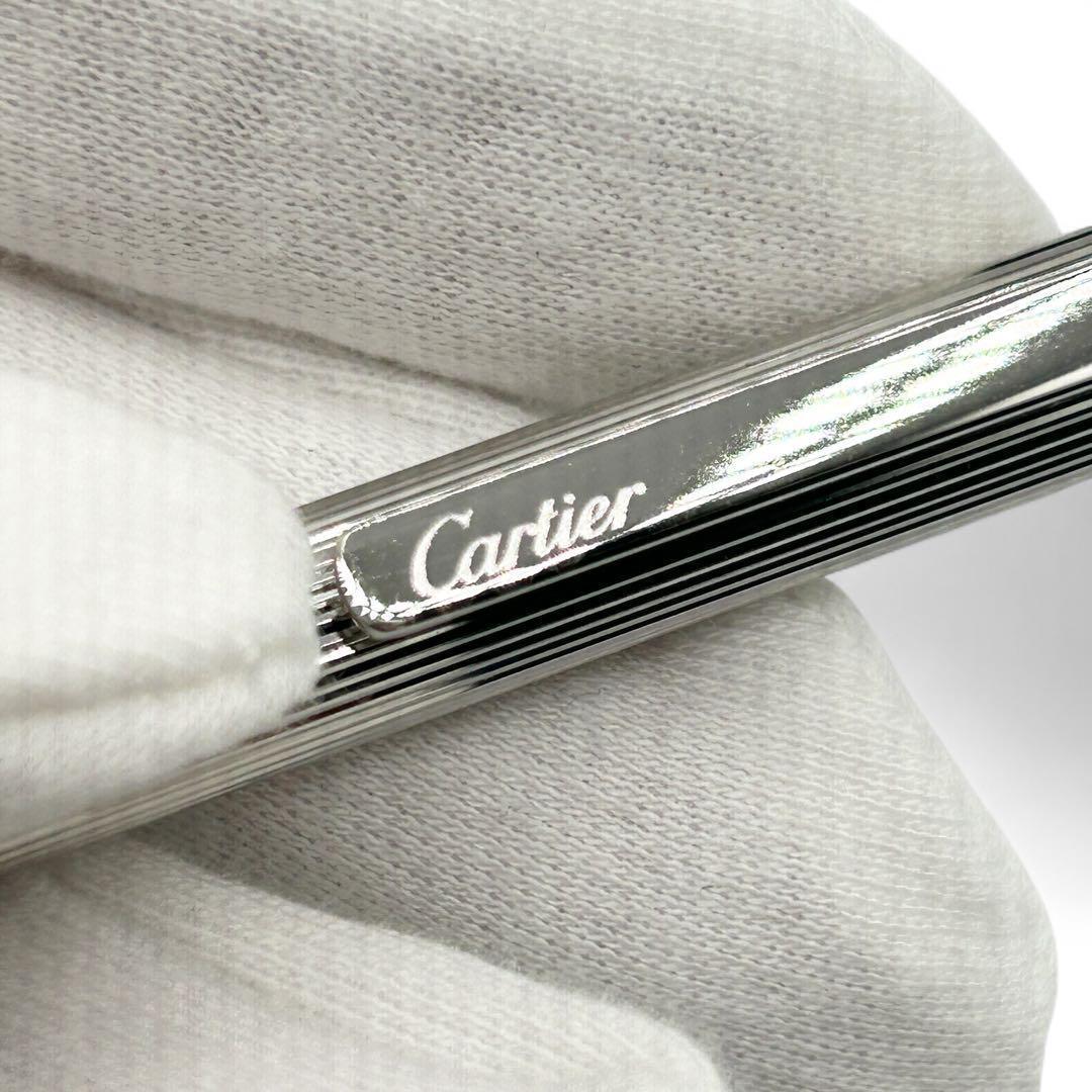 【りり】　未使用　Cartier ボールペン シルバー インク黒　箱付き
