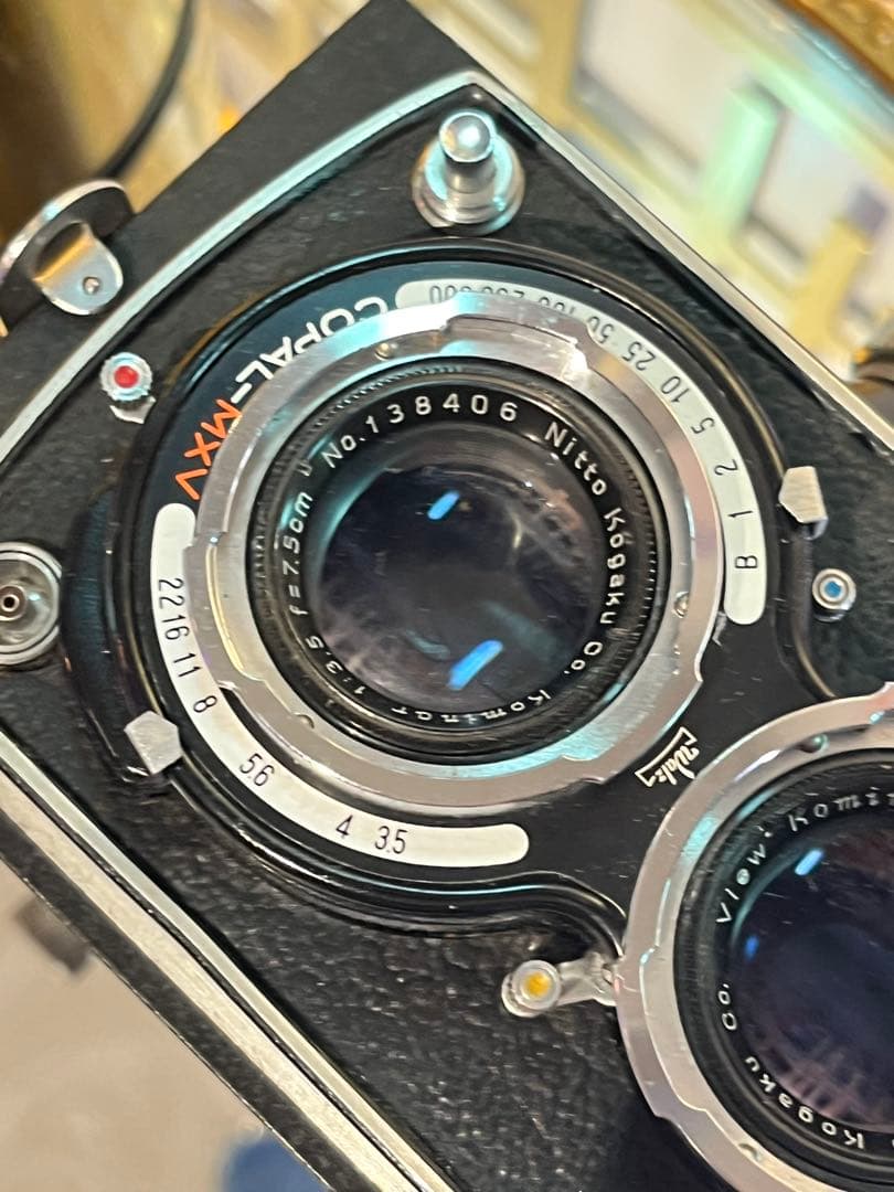 WALZFLEX 二眼レフ Nitto Kominar 7.5cm f3.5