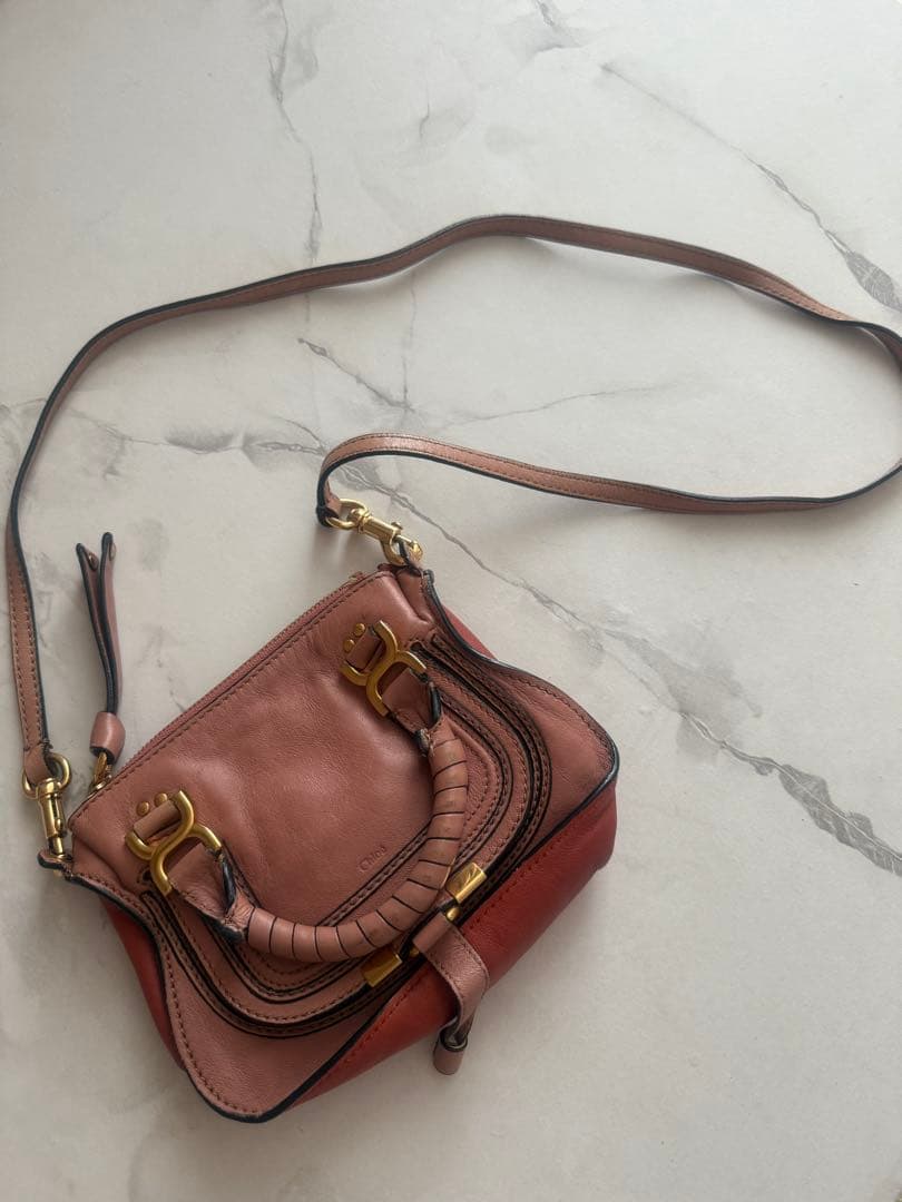 【じじ】Chloé クロエ　マーシー　ミニ　ピンクベージュ　ショルダー