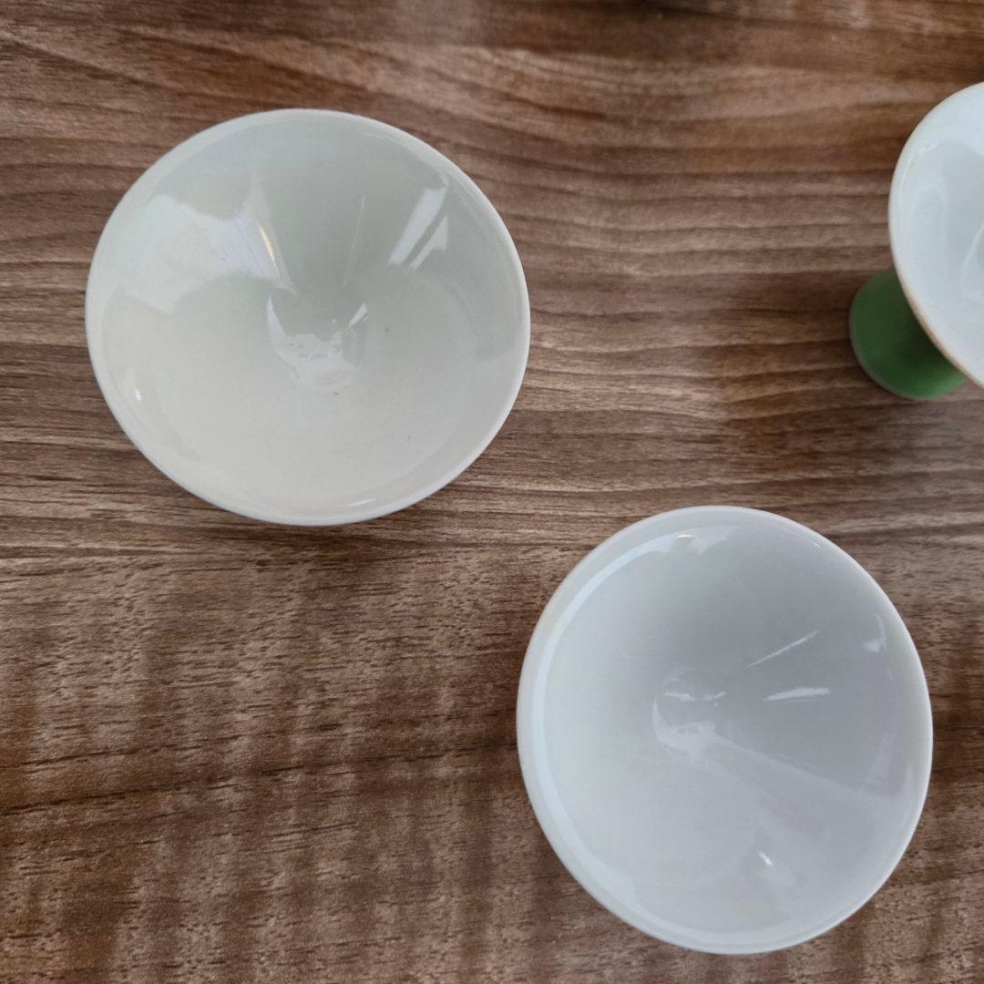 朝日窯 酒器セット 陶器製 2本の徳利と6つの杯