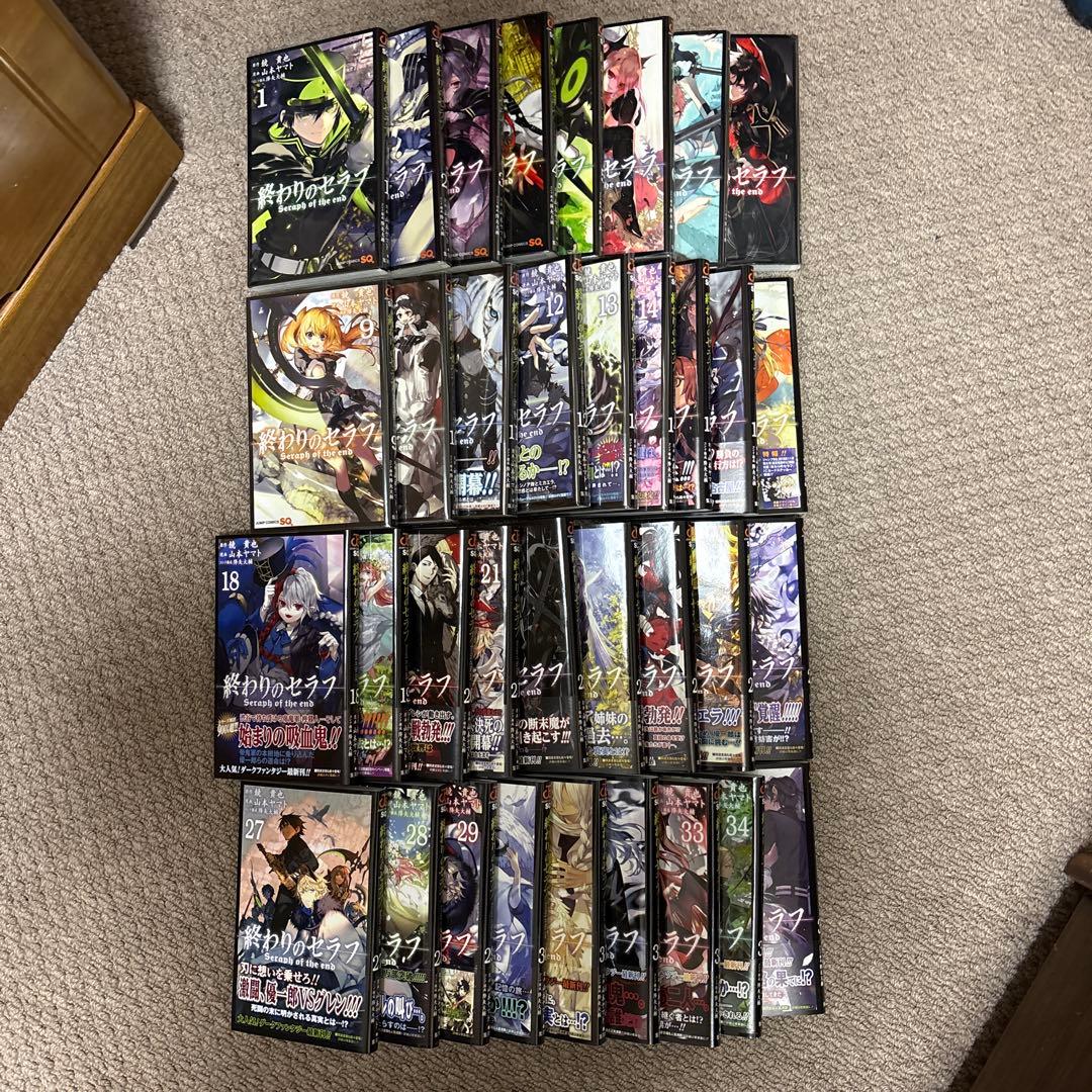 [1/24取り下げ]終わりのセラフ 全巻セット（小説も全て含む）