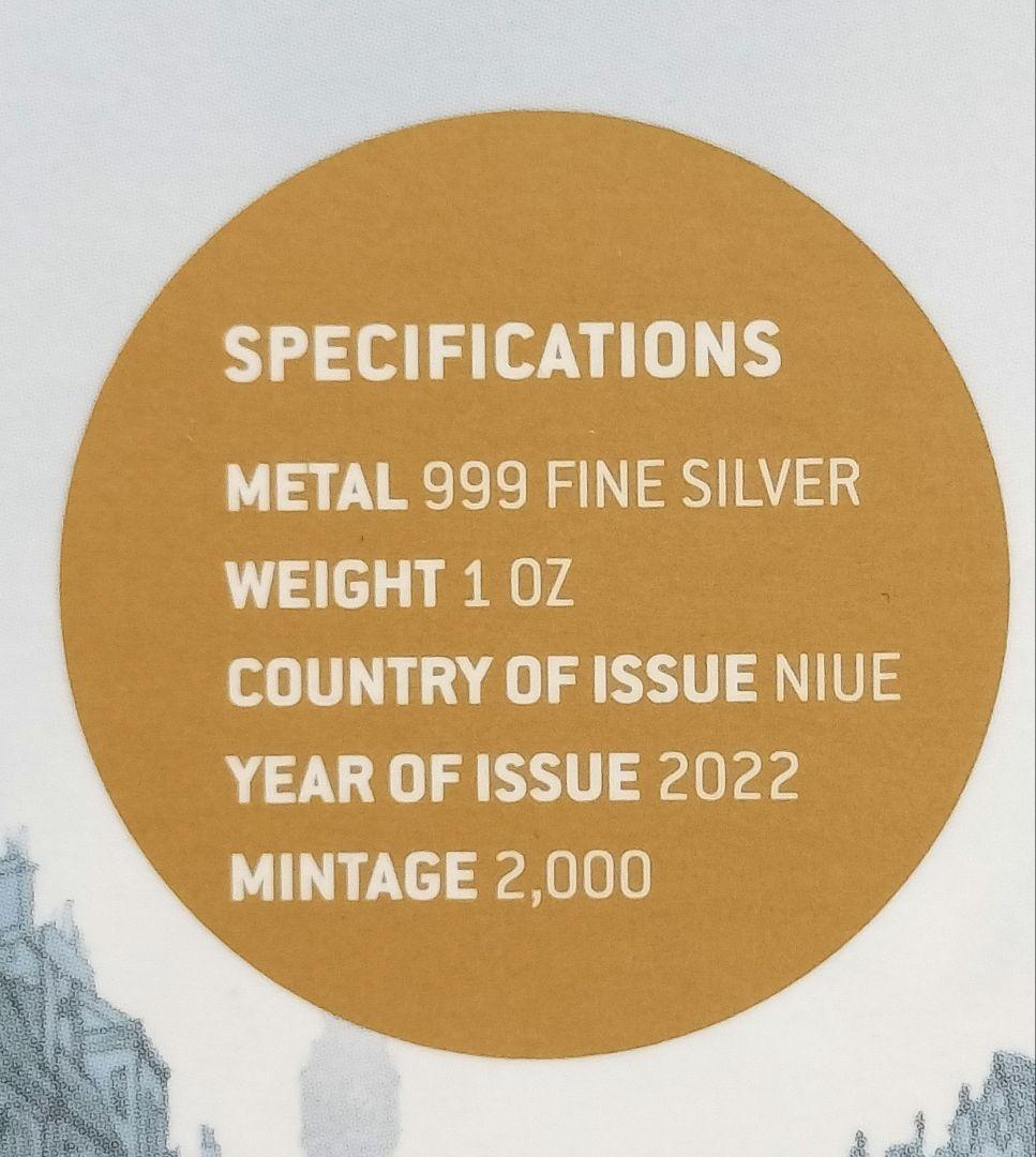 101匹わんちゃん「ファミリー」2ドルカラー銀貨（2022年ニウエ
