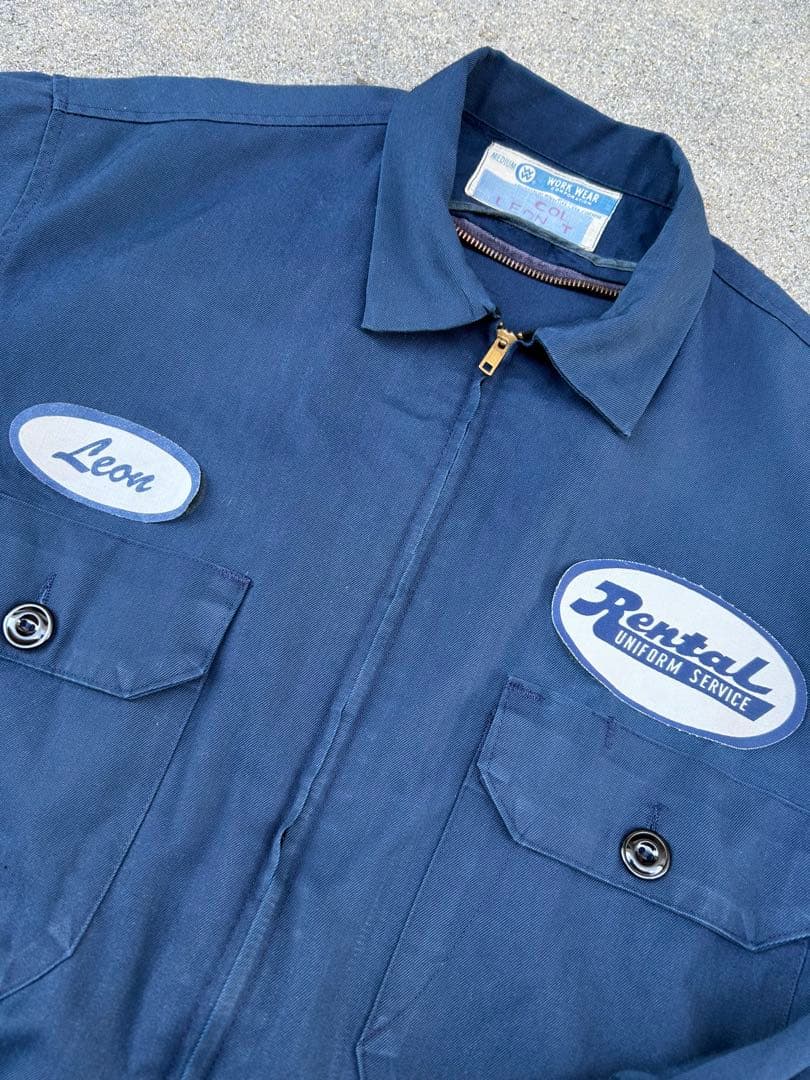 ワークジャケット　アメカジ　80s アメリカ製　企業系　短丈　ヴィンテージ