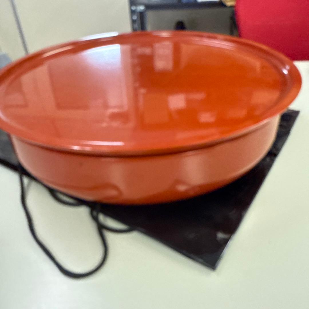 HIROKO KOSHINO（ヒロココシノ）漆器 大鉢 朱色 丸盆