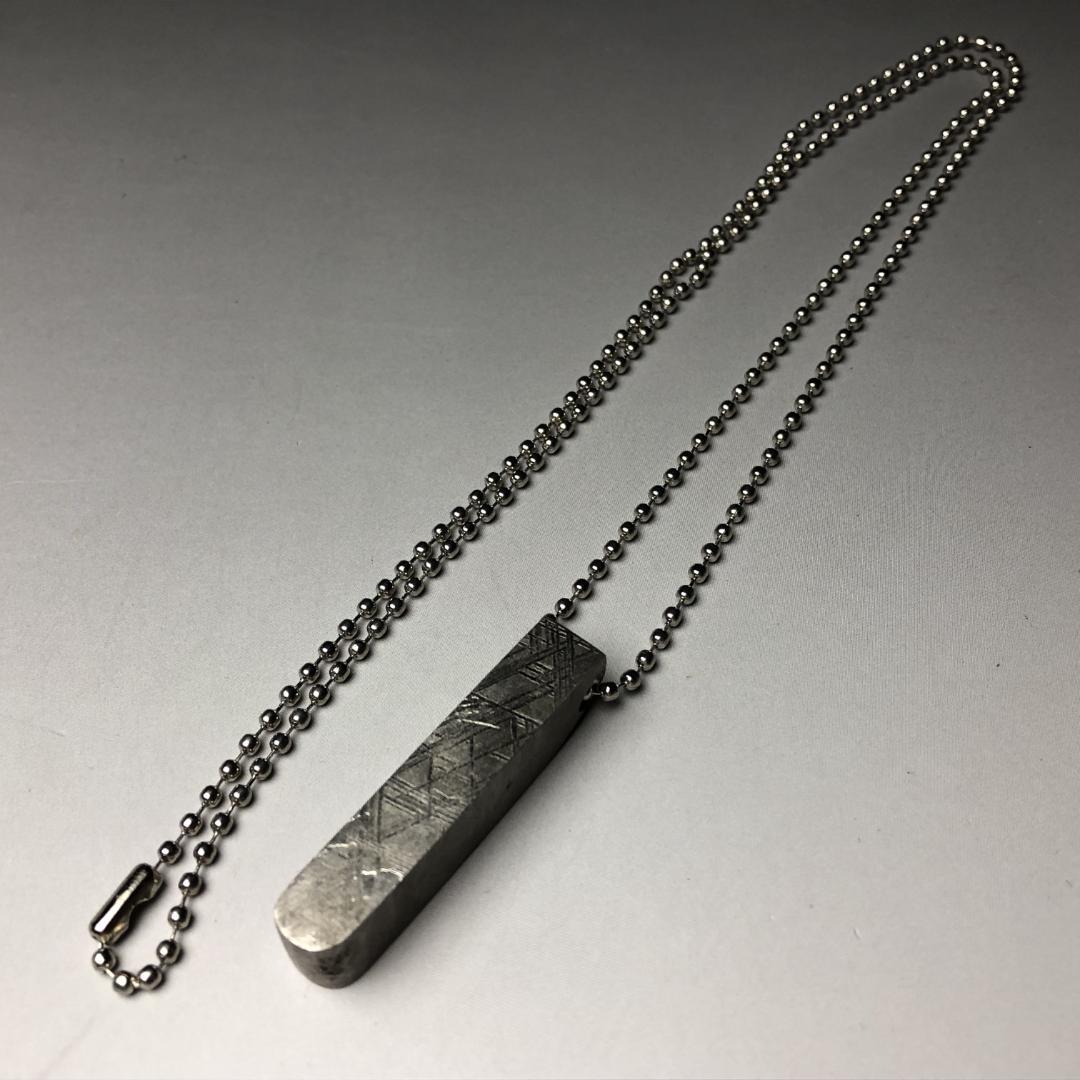 ムオニオナルスタ隕石 メッキ処理済み ペンダント 鉄隕石 重さ約29g