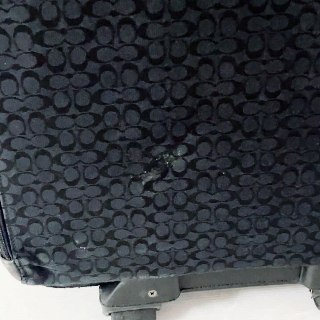 コーチ シグネチャー キャリーケース スーツケース レザー キャンバス