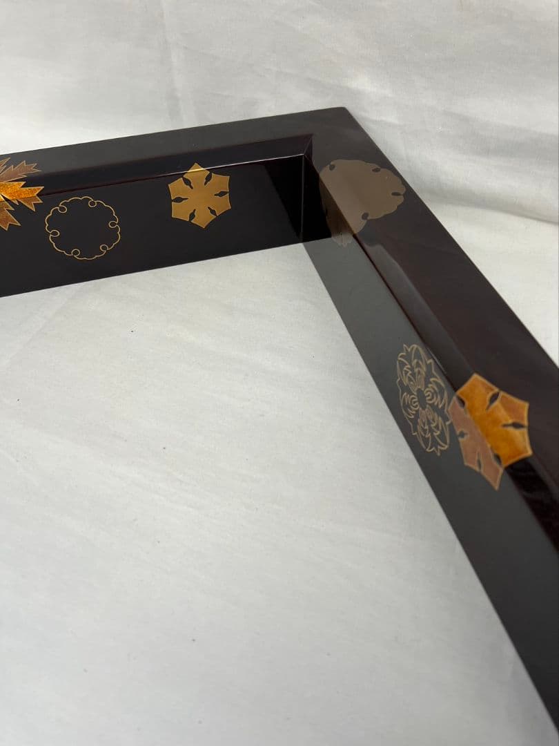 雪輪 輪島塗 炉縁 久保香月 小池静峰 茶道具