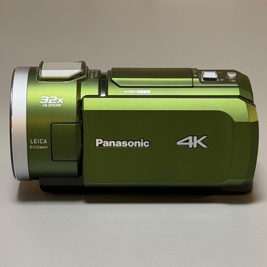 【完動美品】パナソニック 4Kビデオカメラ HC-VX2M フォレストカーキ