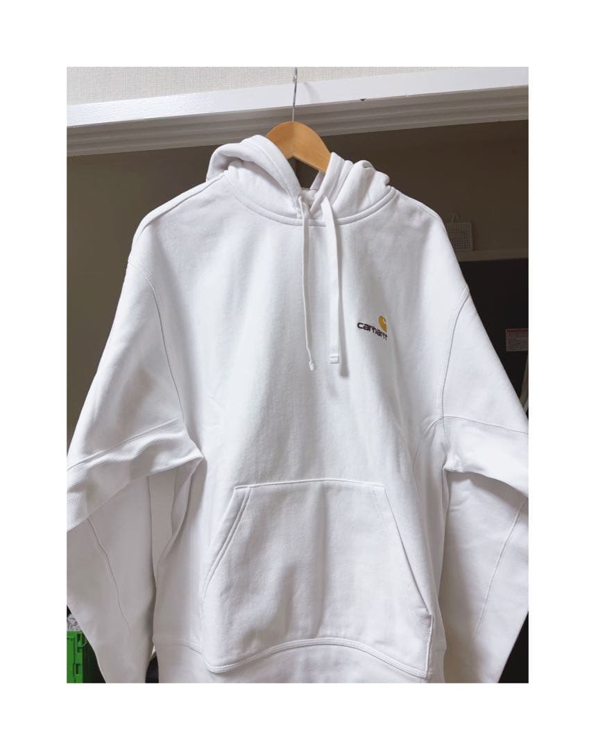 Carhartt HOODED AMERICAN SCRIPT SWEAT 白