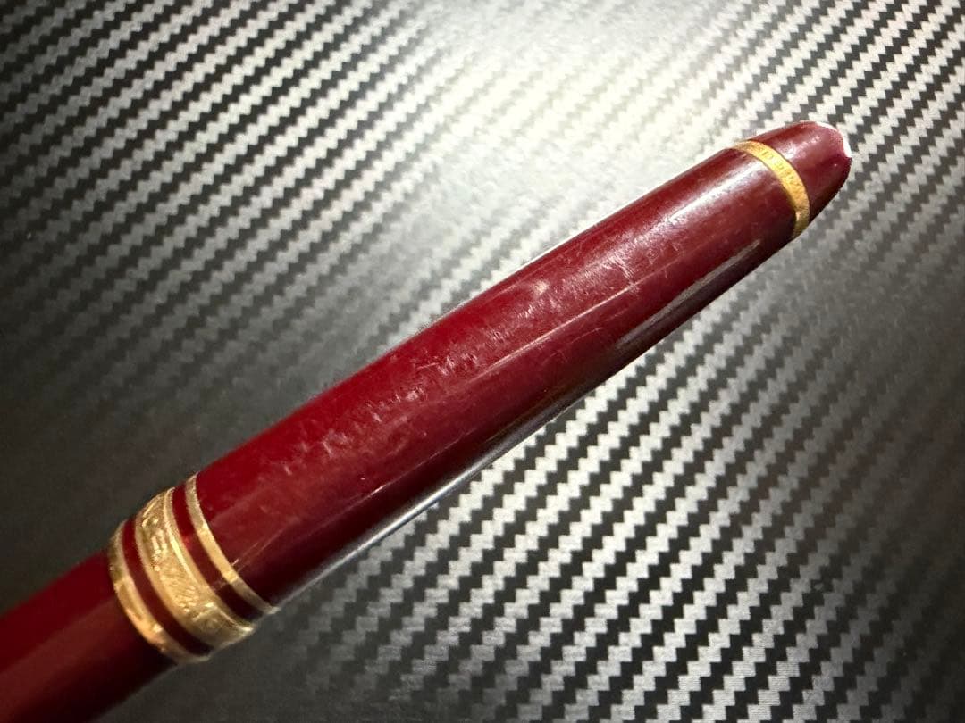 エボナイト芯 モンブラン 144 ボルドー 全金 F 細字 万年筆 - メルカリ