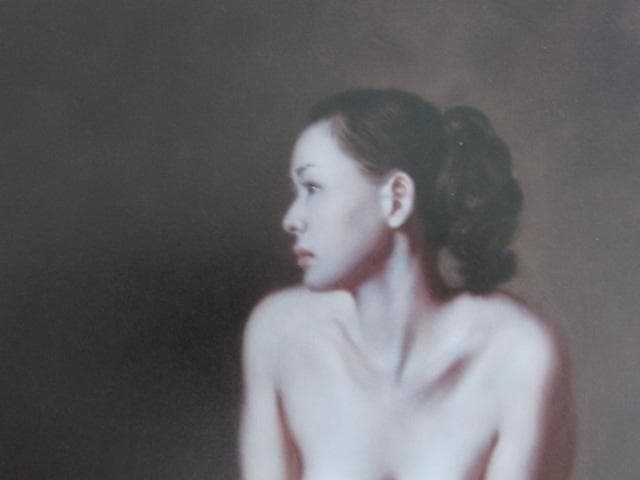 三嶋哲也、【編み上げ靴とソファー】、希少な額装用画集より、新品額装付