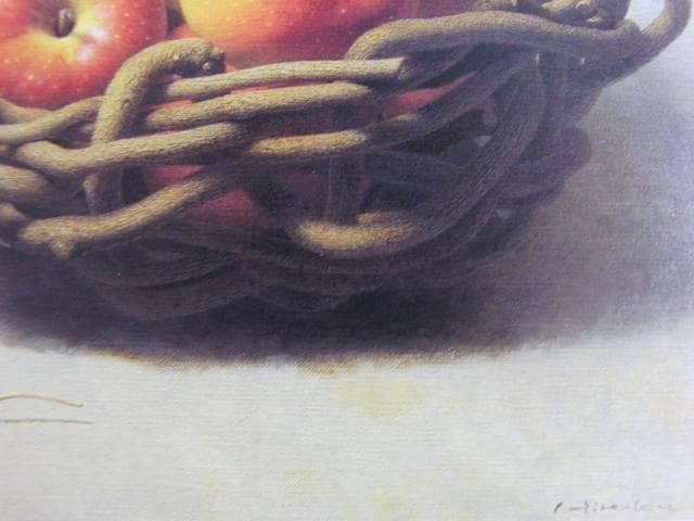 余村展　「烏瓜」、希少画集より、状態良好、新品高級額装付